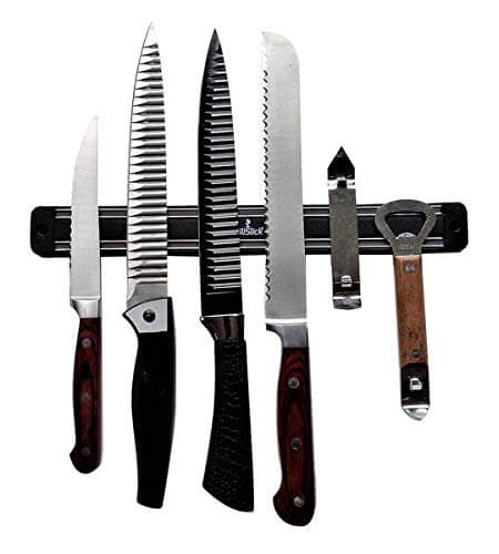 Magnetic Knife Tool Rack - 2 Black