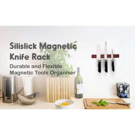 Magnetic Knife Tool Rack - 2 Black