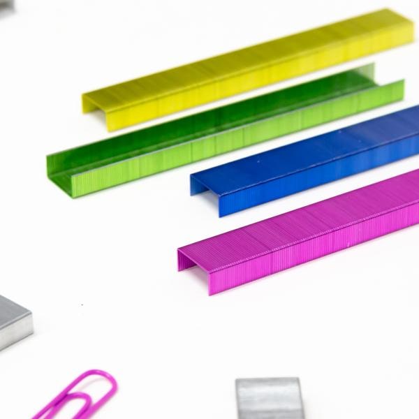 3000 Ct. Standard (26/6) Metallic Color Staples