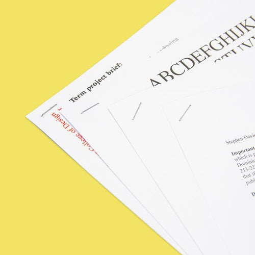 Compact Stand-Up Standard (26/6) Stapler w/ 500 Ct. Staples - Random Color